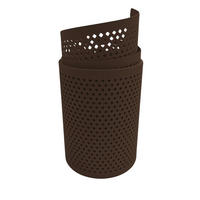 SICHTSCHUTZSTREIFEN Premium Gelocht Diamant-Muster für Doppelstabmatten Braun 2,55 m - Braun, Kunststoff (255/19cm) - ZAUN|ZU