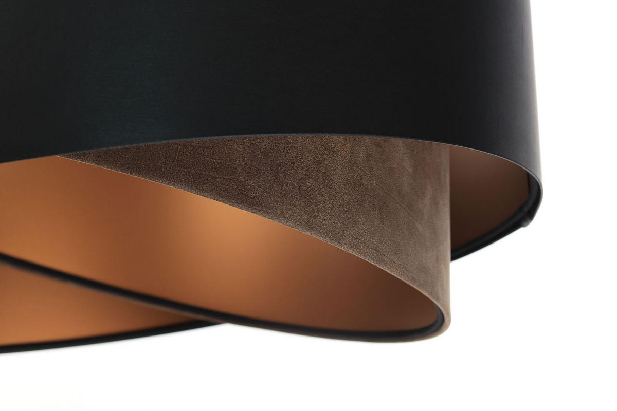 HÄNGELEUCHTE Schwarz 50/23 cm - Braun, Kunststoff (50/1.3/23cm) - ONZENO