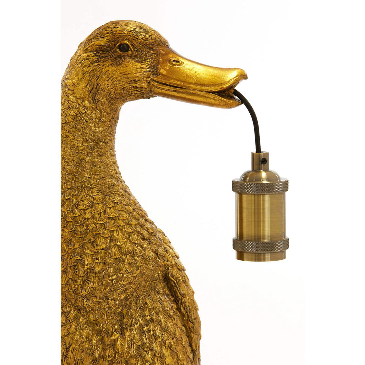 TISCHLAMPE Ente Bronze 32/31/65 cm - Bronzefarben, Kunststoff (32/31/65cm) - Light & Living