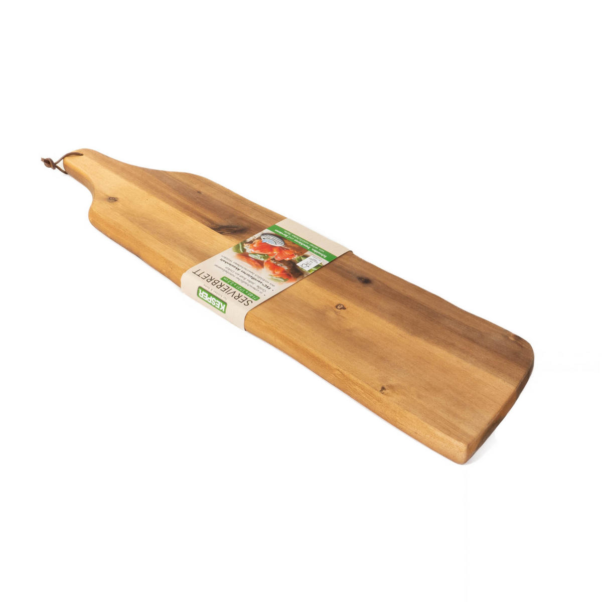 SERVIERBRETT Akazienholz 75/17/2,5 cm - Braun, Holz (17/75cm) - Kesper