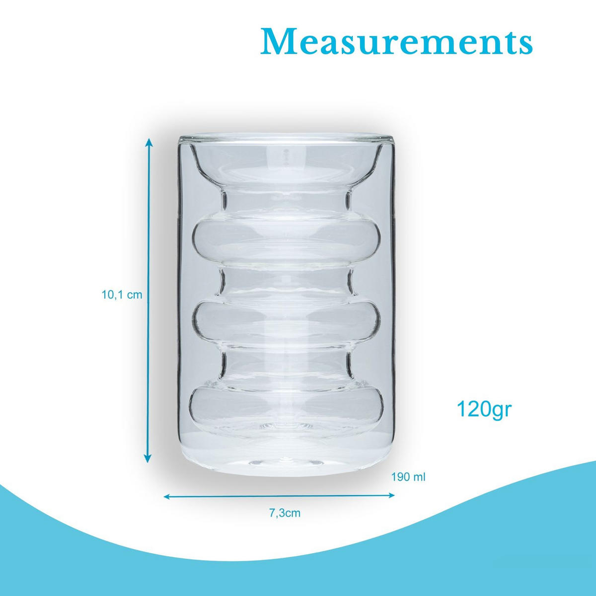 KAFFEE GLÄSER 190ml (6-tlg.) - Transparent, Glas - Intirilife