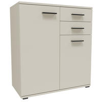 KOMMODE CR3-KD2 Kaschmir 69/34/73,5 cm - Kaschmir, Holzwerkstoff (69/73.5/34cm)