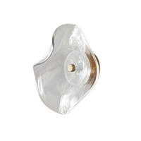 WANDLEUCHTE Lysa, Transparent und Goldfarben, 25cm - Transparent, Glas (25/25/10.1cm) - KOSILUM