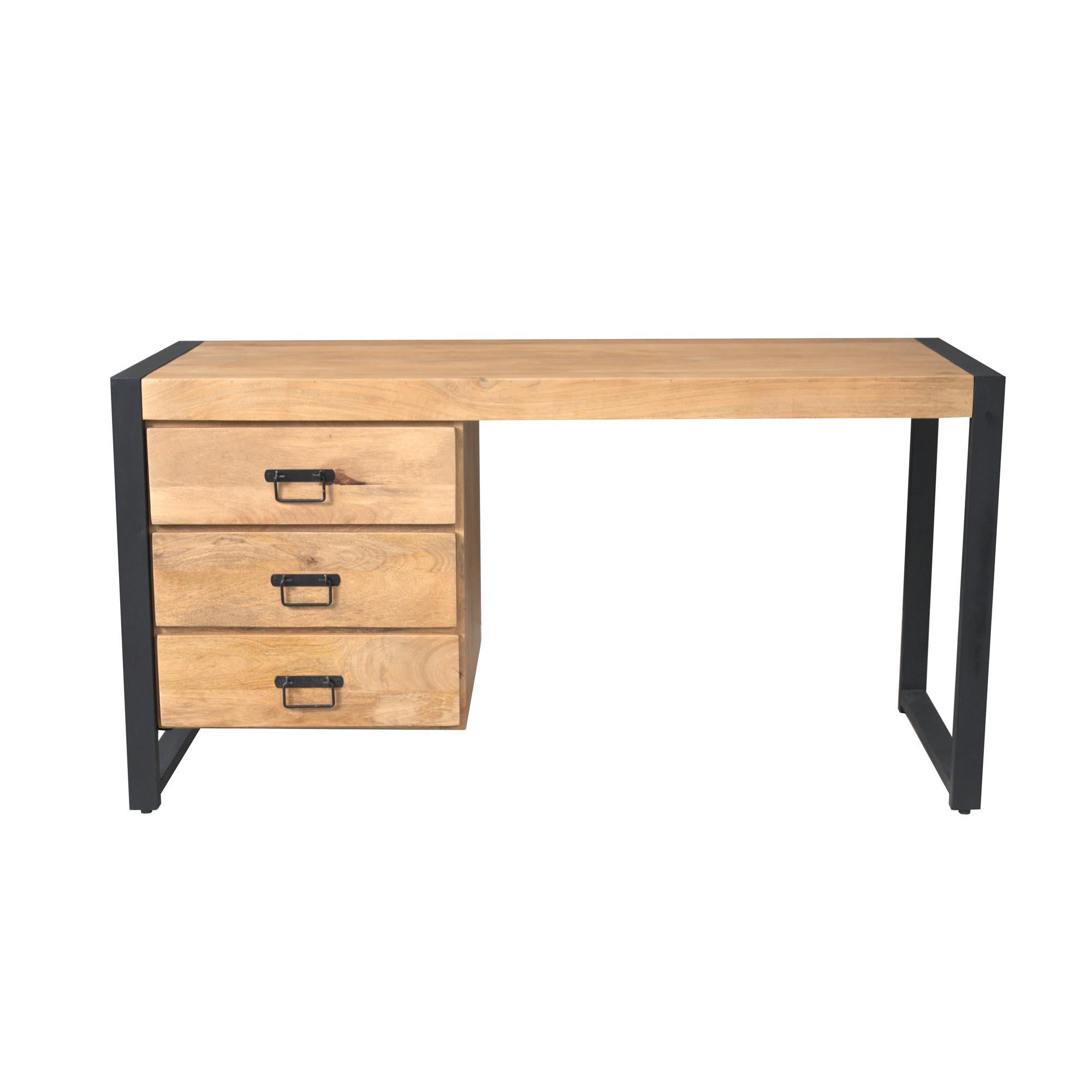 SCHREIBTISCH Britt Braun 58/145/74 cm - Braun, Holz (58/145/74cm) - Starfurn
