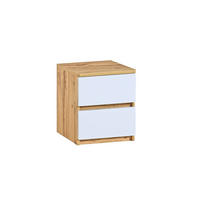 KINDER-NACHTTISCH ARCO 10 in Weiß Arctic Matt / Wotan Eiche - Eiche Wotan/Weiß, Holzwerkstoff (40/50/40cm) - Deine Möbel 24