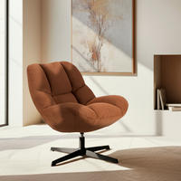 DREHSTUHL Kato Terrakotta / Orange 77 cm x 86 cm - Terracotta, Textil (77/86/80cm) - Klast Home