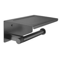 TOILETTENPAPIERHALTER Rea Mit Ablage 39105a Ori Titan - Titanfarben, Metall (18.7/8/11.8cm) - REA