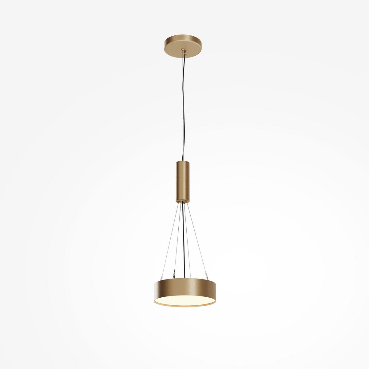 DECKENLEUCHTE Zon - Gold - 22/22/6 cm - Goldfarben, Kunststoff (22/22/6cm) - Maytoni