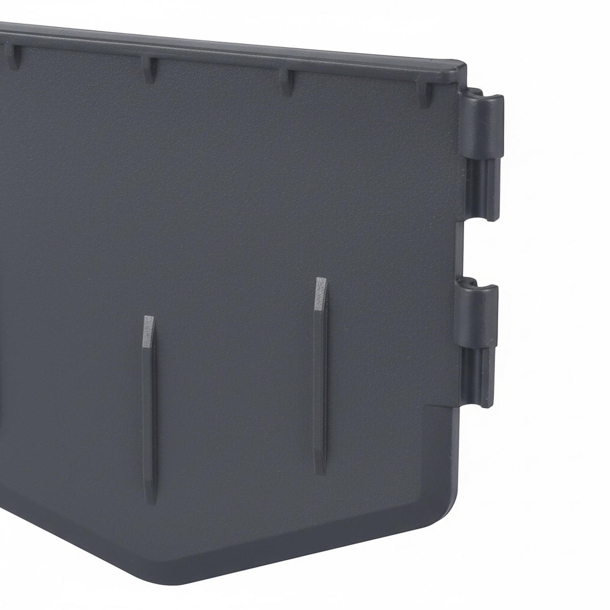 OBRUBA Čierna plast 10,7 m - čierna, plast (16/1/1cm) - Relaxdays