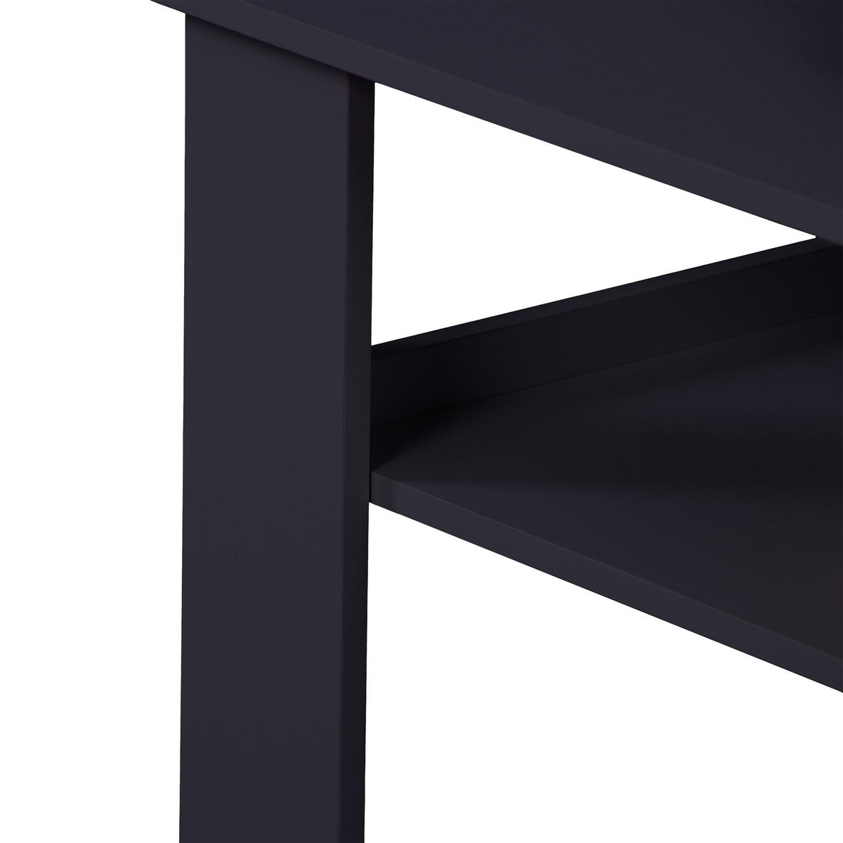 COUCHTISCH - Schwarz, Holzwerkstoff (50/100/43.5cm) - Relaxdays