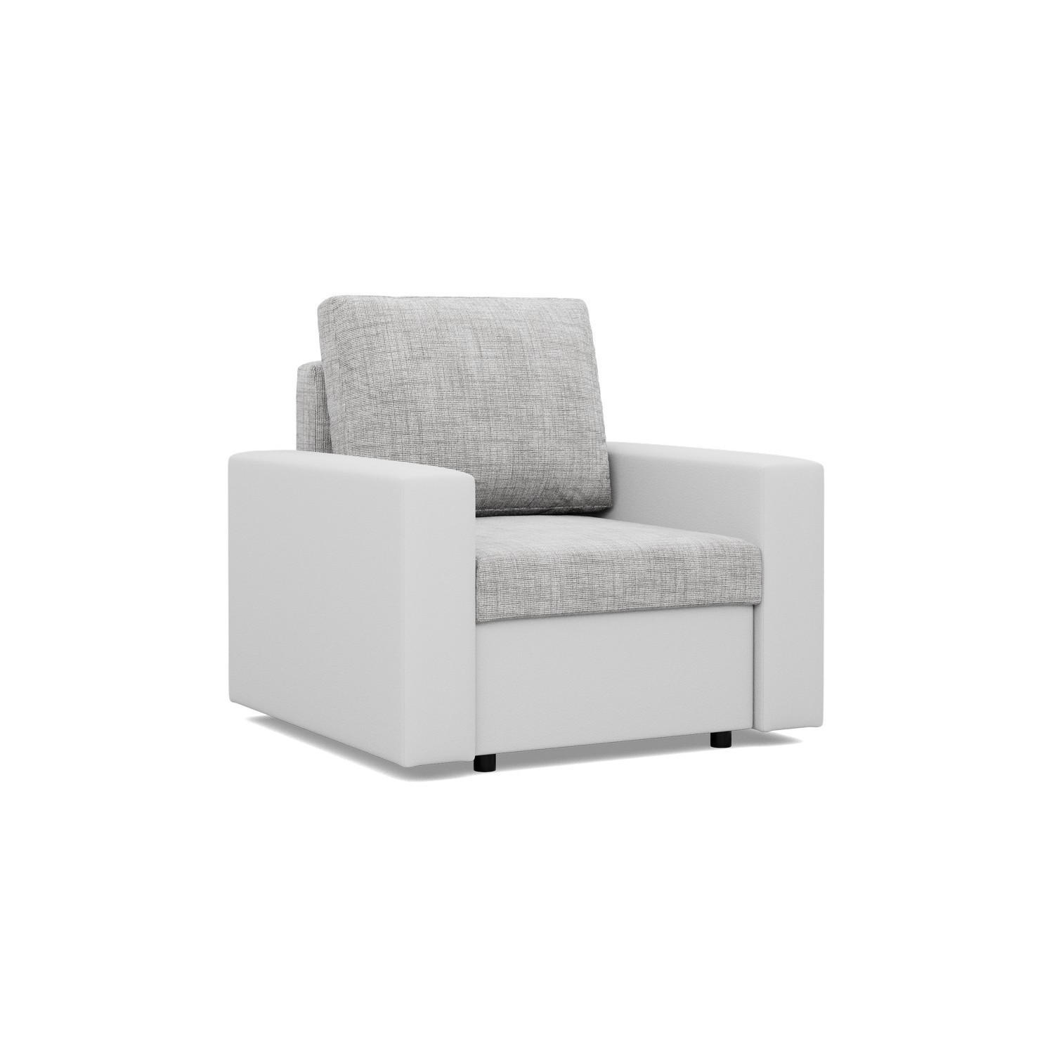 XXXLutz Loungesessel Grau, Hellgrau 83x92x92 cm