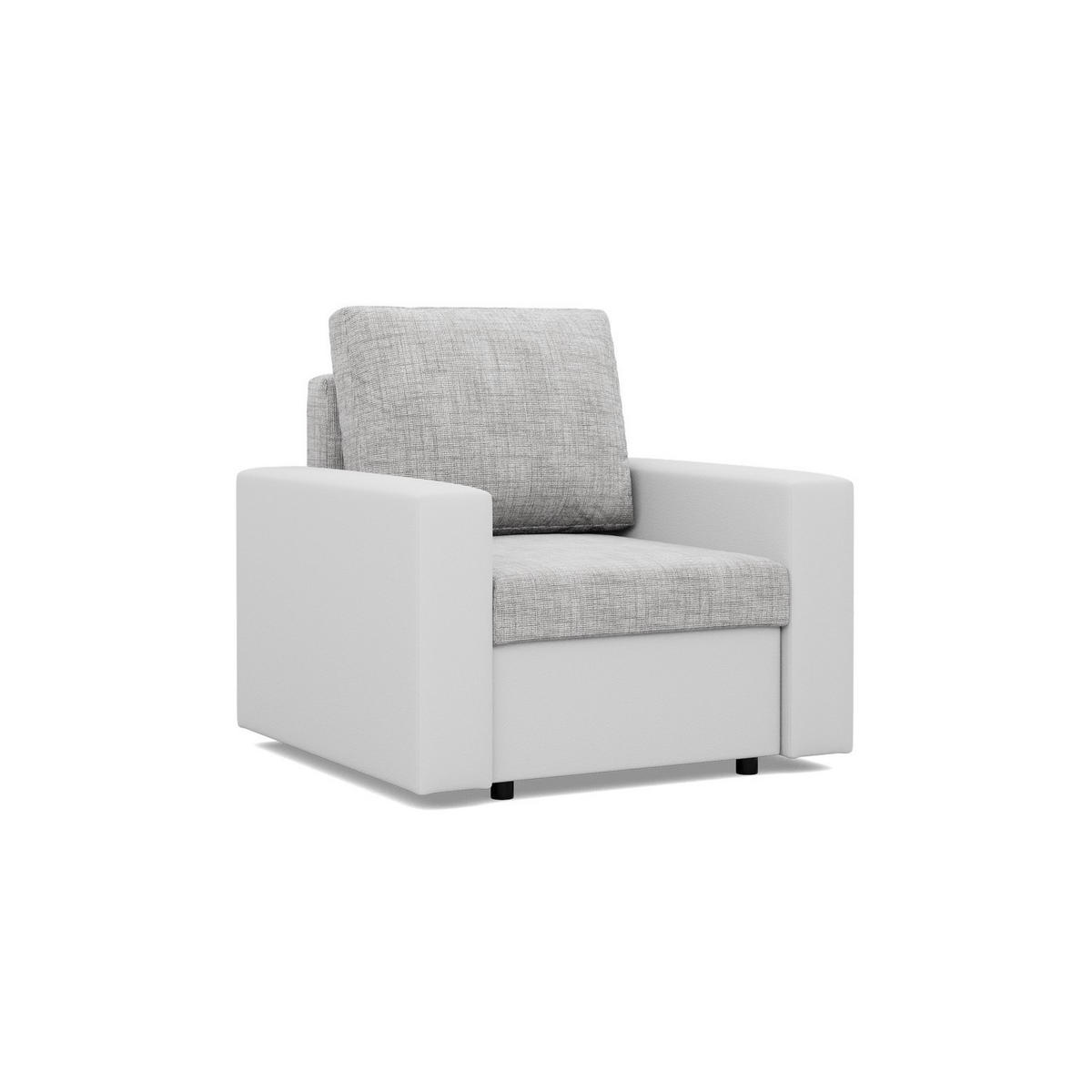 LOUNGESESSEL LUNA, BONELL, Grau + Grau - Hellgrau/Grau, Textil (83/92/92cm)
