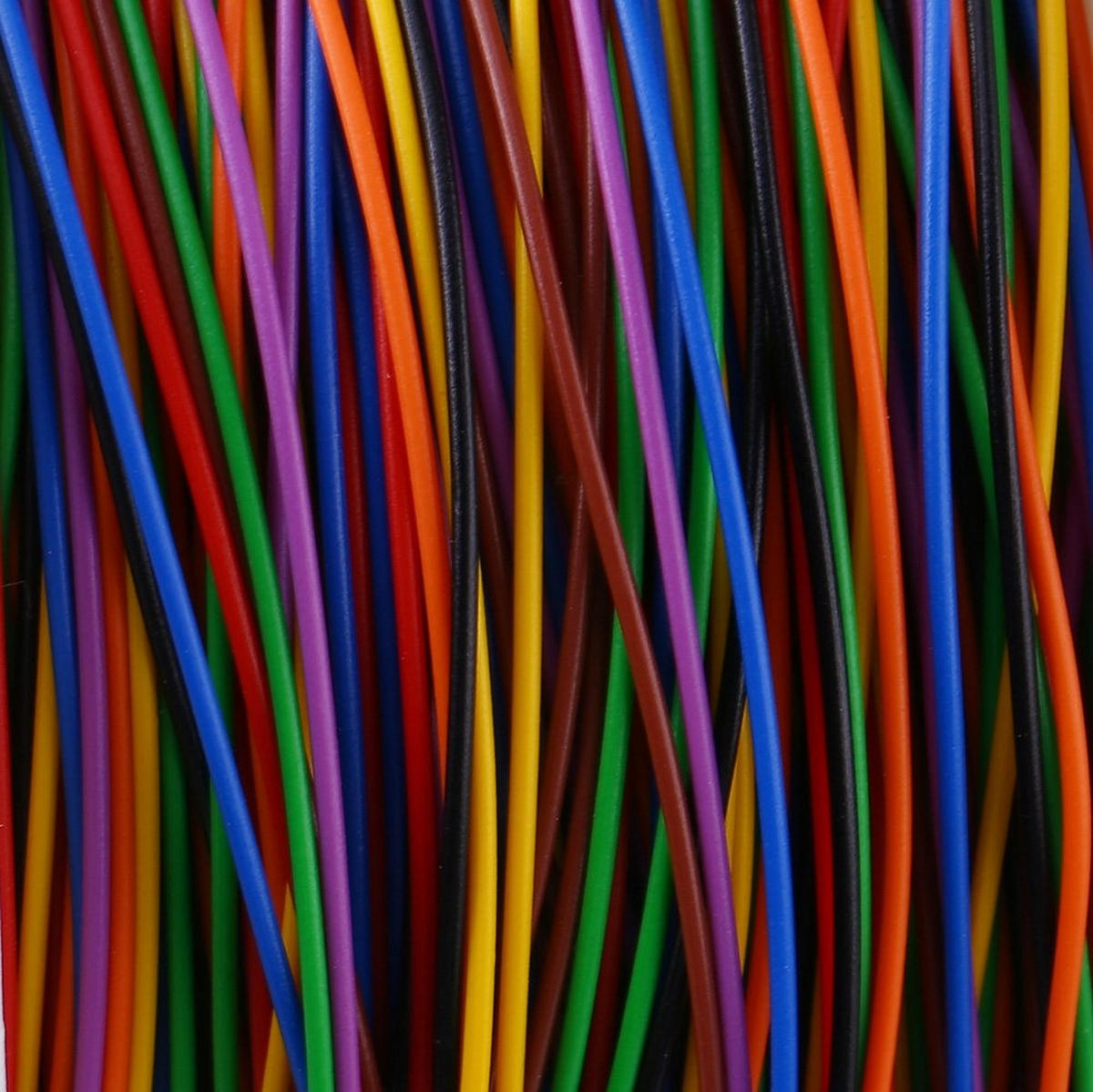 KABEL Kynar - 200 m, Litze Ø 0,25 mm AWG 30, Außendurchmesser 0,6 mm, verzinntes Kupfer, 300 V, -60 bis 105 °C - Multicolor, Kunststoff/Metall (10/10/10cm)