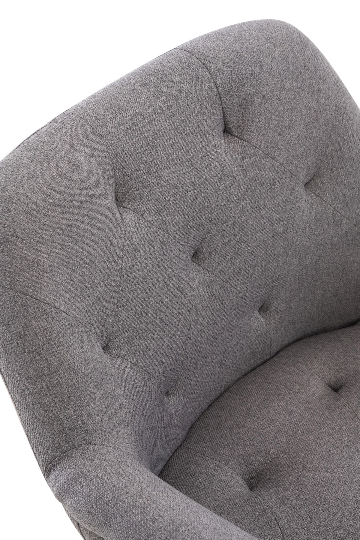 ARMLEHNENSTUHL Stoff grau - Schwarz/Grau, Textil/Metall (67/83/60cm) - CLP