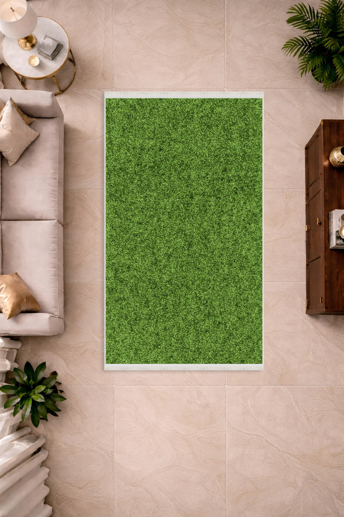 FLACHTEPPICH Wohnzimmer Läufer 80/150cm GRUN - Grün, Textil (80/150cm) - ROLFNERS