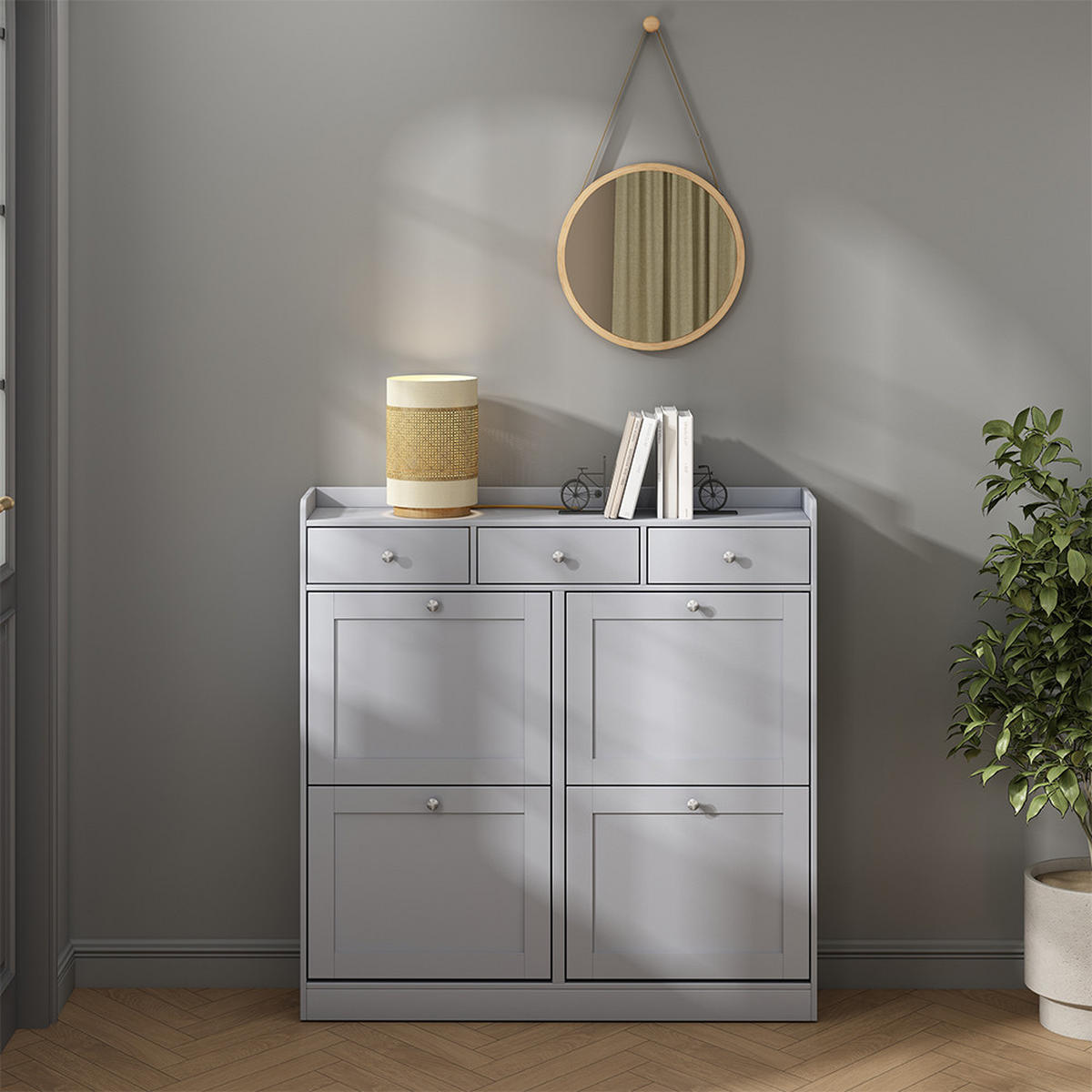 SKLÁPAČ TOPÁNOK Vitto Šedá - sivá, kompozitné drevo (100/99.5/22cm) - Vicco