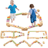 BALANCEBALKEN-KINDERSET DE-10175 zweiseitig, aus Holz Bunt - Multicolor, Holzwerkstoff (115/8.5/130cm) - ComfortXL