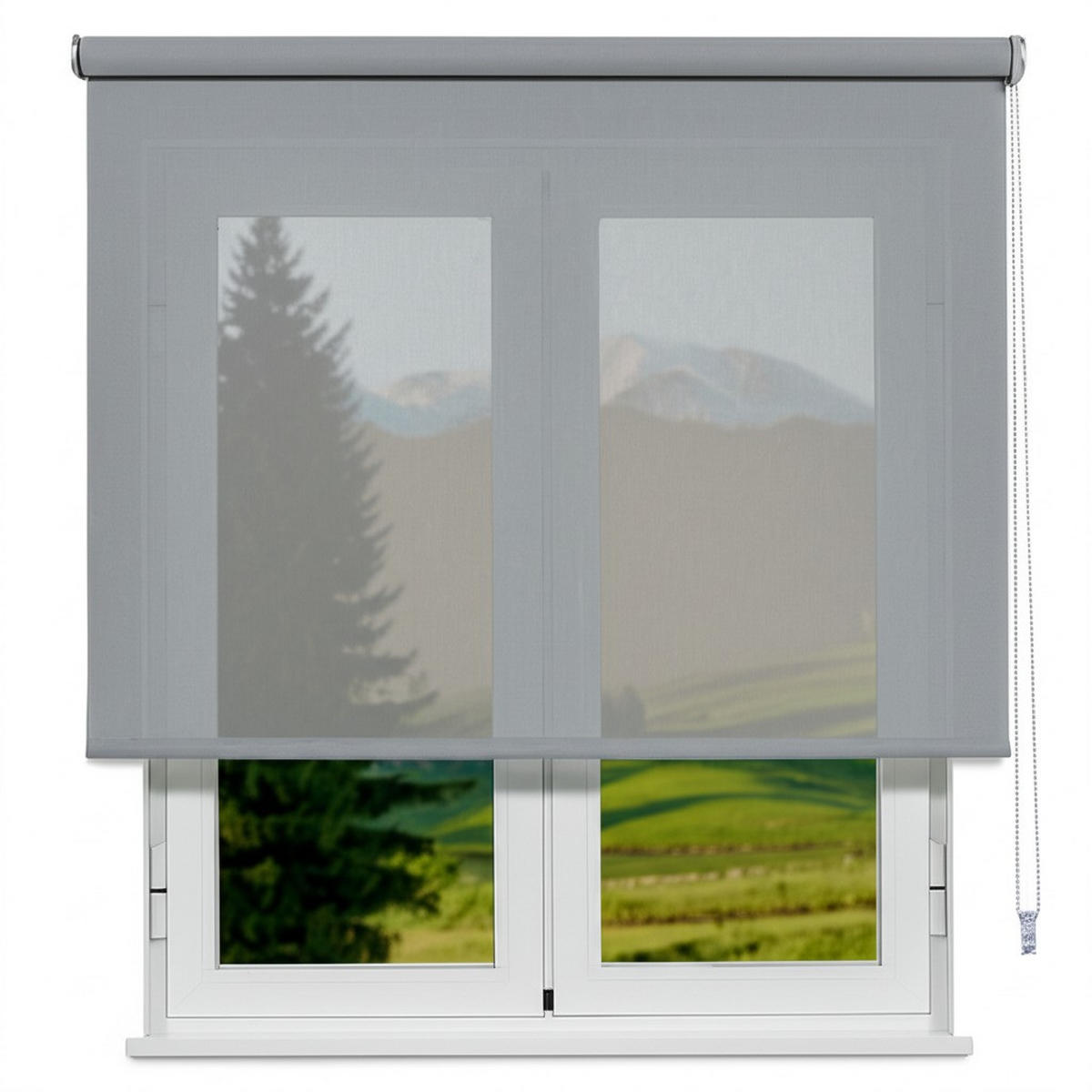 SEITENZUGROLLO Viewtex Screen 10% Öffnungsgrad - Grau, Textil (135/190/190cm) - VIEWTEX