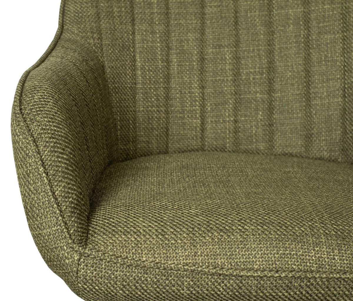 ESSZIMMERSTUHL Matera drehbar 2er-Set - Schwarz/Olivgrün, Textil/Metall (59/84/61cm) - Mr. Deko