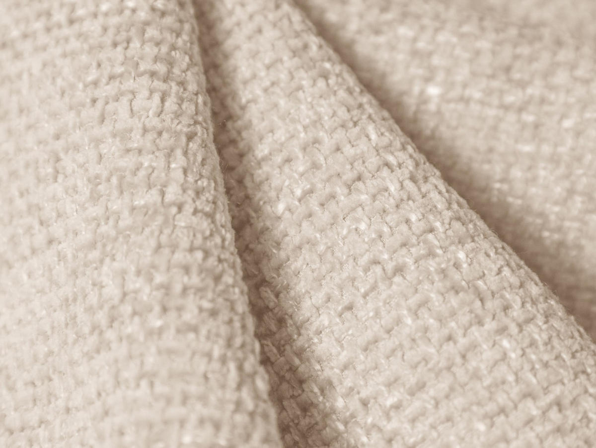 SESSEL Molino aus Chenille-Stoff leichtes beige - Creme, Textil (95/72/105cm) - Micadoni
