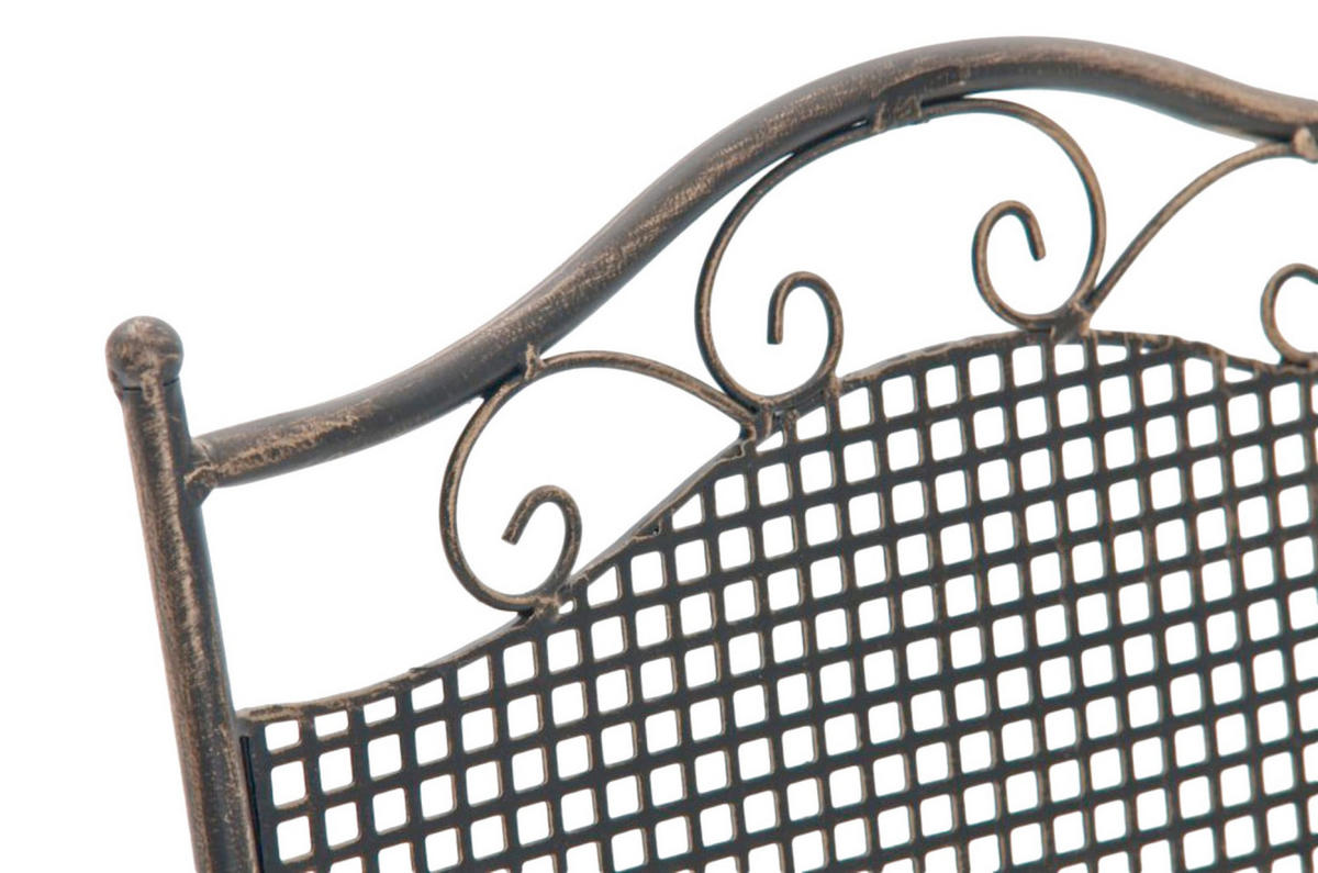 GARTENSTÜHLE Kirstin - 2er Set - bronze - Braun, Metall (41/50/91cm) - TPFGarden