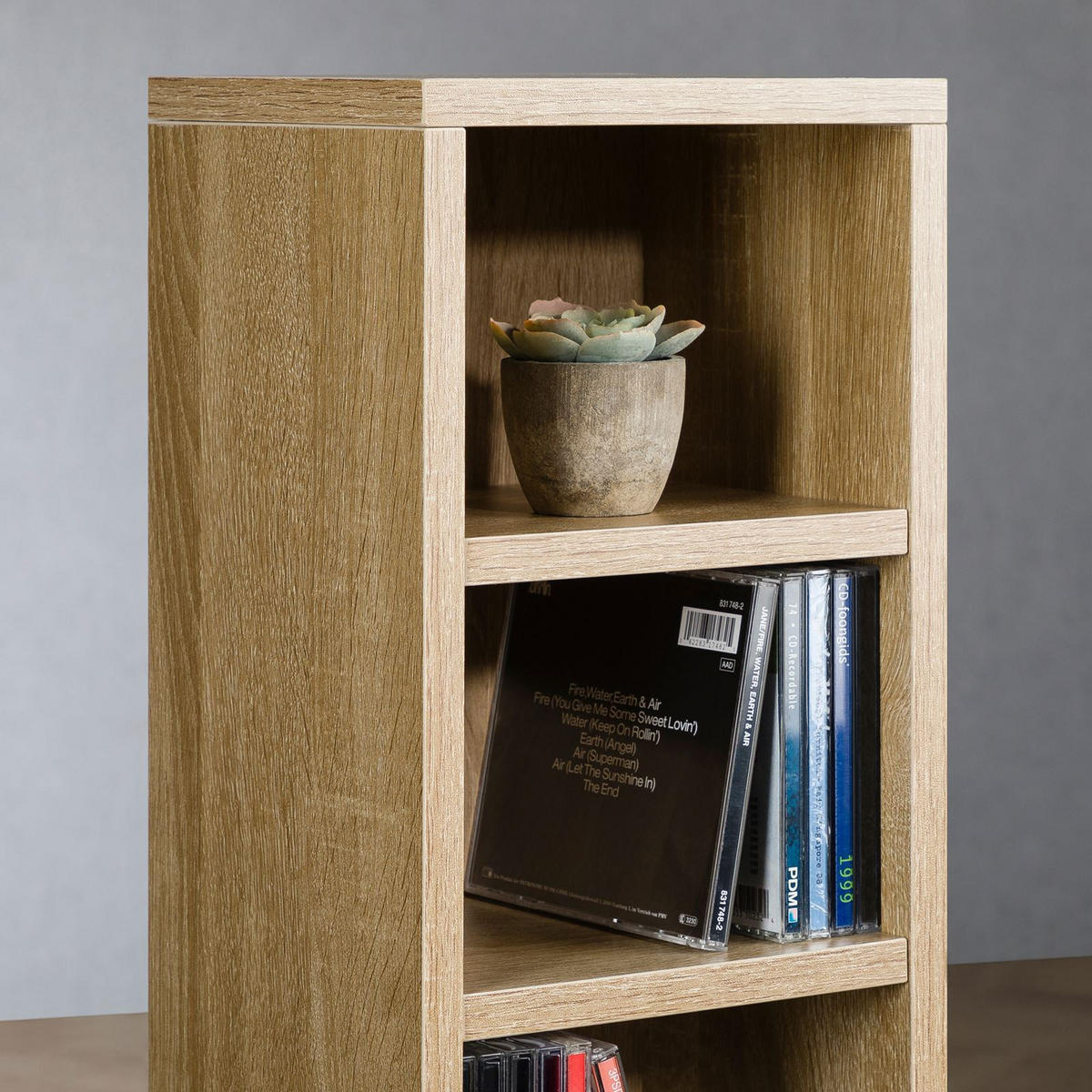 CD/DVD REGAL MELODIE Sonoma Eiche - Sonoma Eiche, Holzwerkstoff (21/88/20cm) - IDIMEX