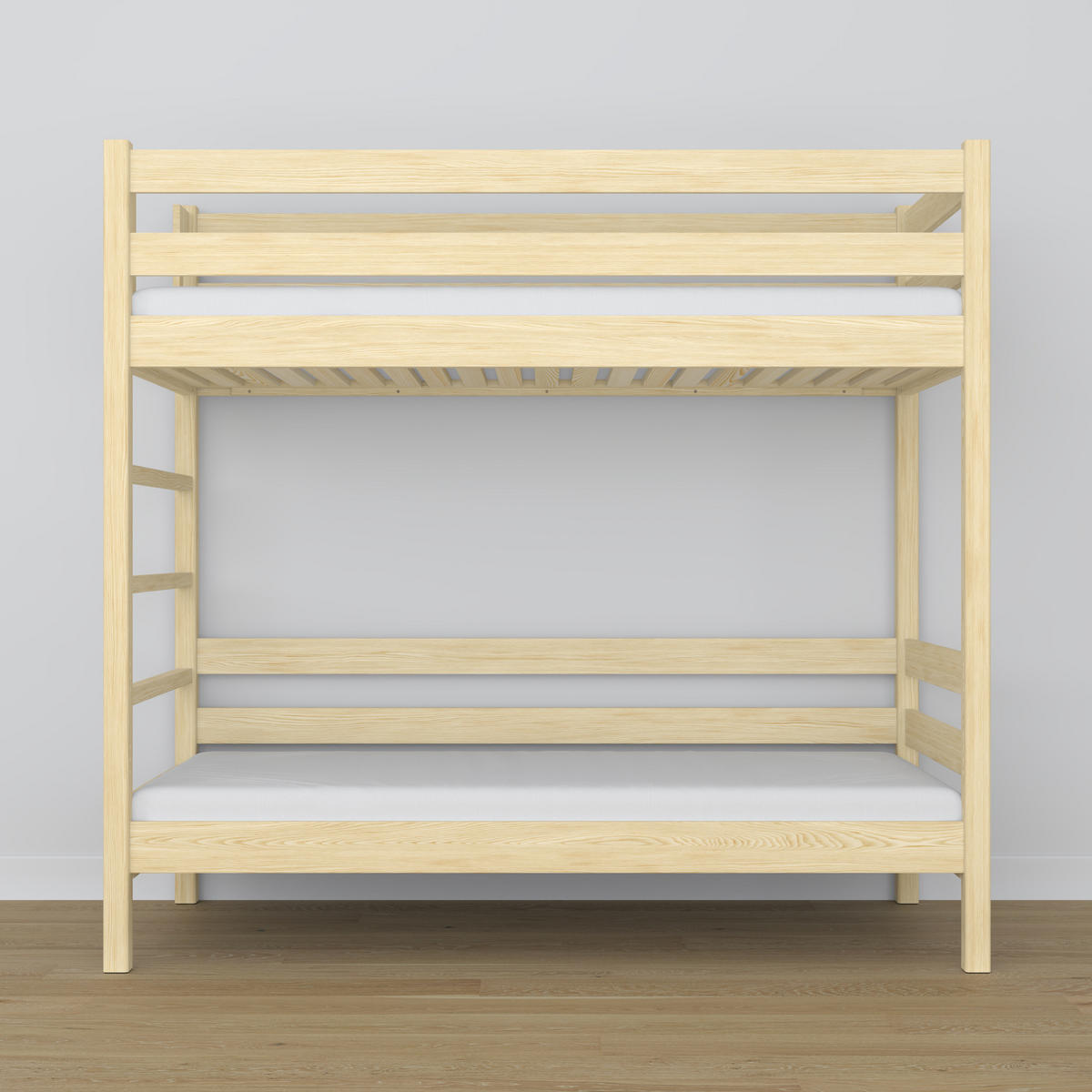 ETAGENBETT N03 Klare Kiefer 90/180 - Braun, Naturmaterialien/Holz (90/180cm) - N-Wood