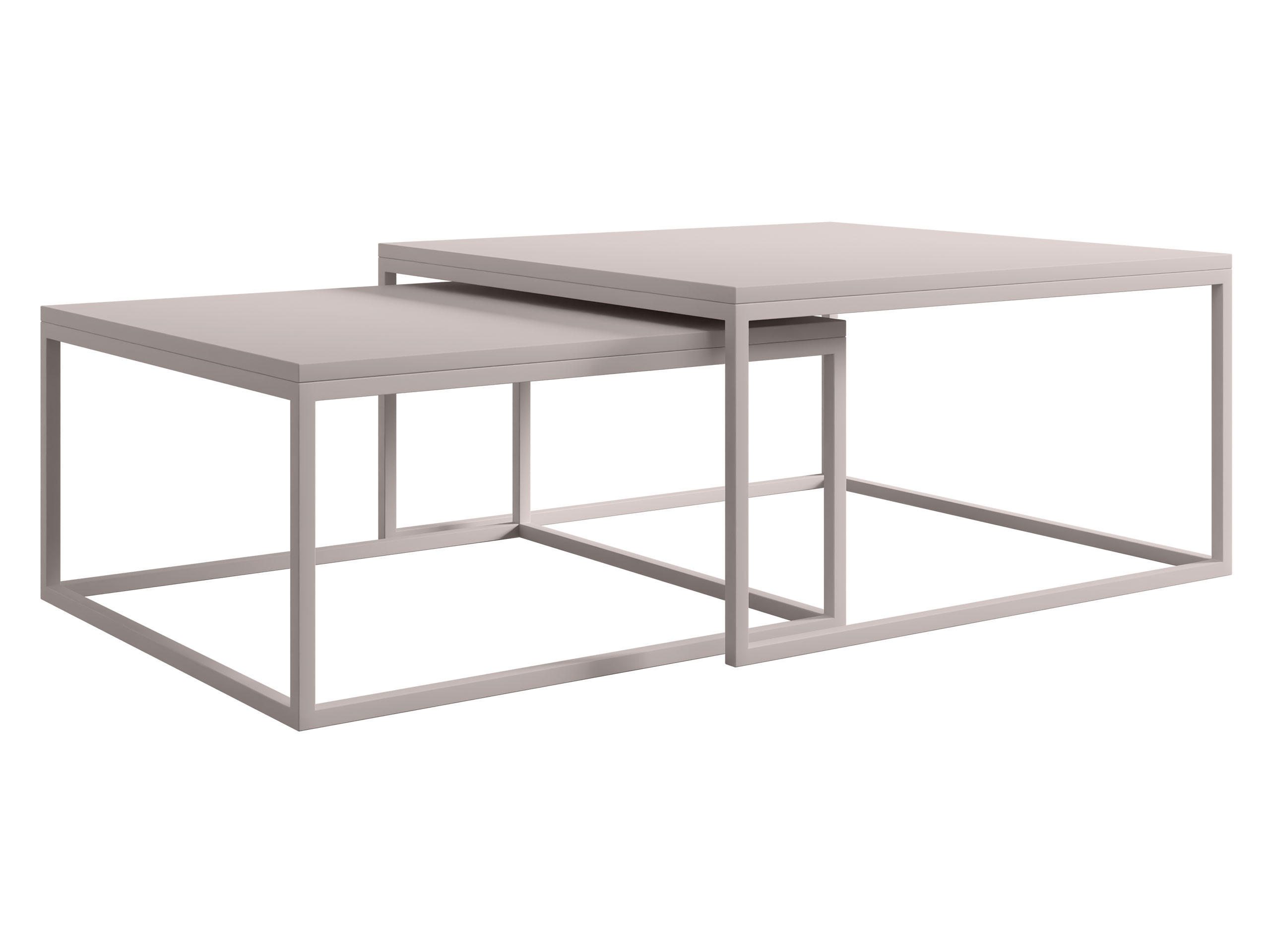 COUCHTISCH-SET Dual Cashmere - Kaschmir, Holzwerkstoff/Metall (76/76/39cm) - MIRJAN24