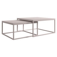 COUCHTISCH-SET Dual Cashmere - Kaschmir, Holzwerkstoff/Metall (76/76/39cm) - MIRJAN24
