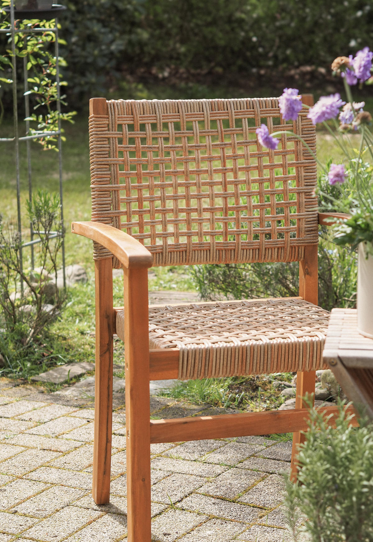 GARTENSTUHL 2er-Set Holz Braun - Braun, Holz (57/88/54cm) - Nordlys