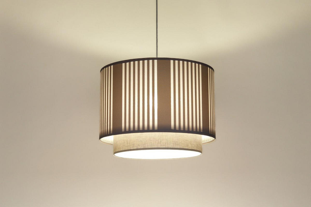 HÄNGELEUCHTE Grau 50/106 cm - Beige/Grau, Kunststoff (36/0.6/106cm) - ONZENO