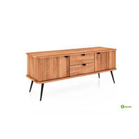 KOMMODE niedrig LINA - Kernbuche, Holz (144/57/46cm) - byoak