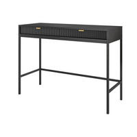 SCHREIBTISCH Nova Schwarz / Schwarz 104 / 50 / 78cm - Schwarz, Holz/Holzwerkstoff (50/104/78cm) - Feldmann-Wohnen