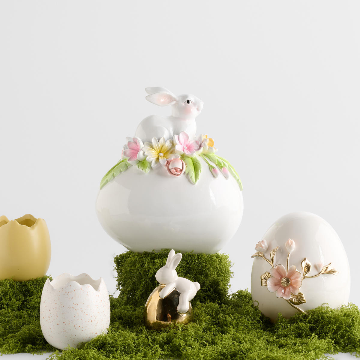 DEKOFIGUR Eglina - Weiß, Kunststoff (15/23/19cm) - home&you