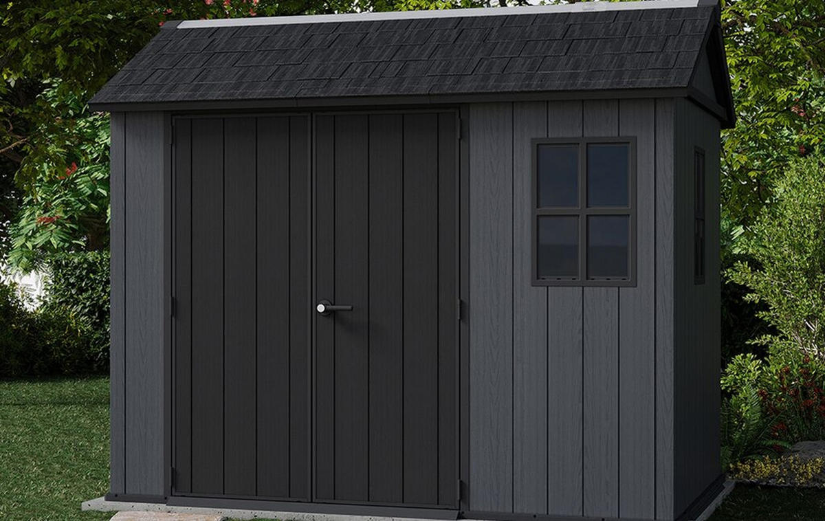GARTENHAUS Newton - Grau, Kunststoff (287/246/230cm) - Keter