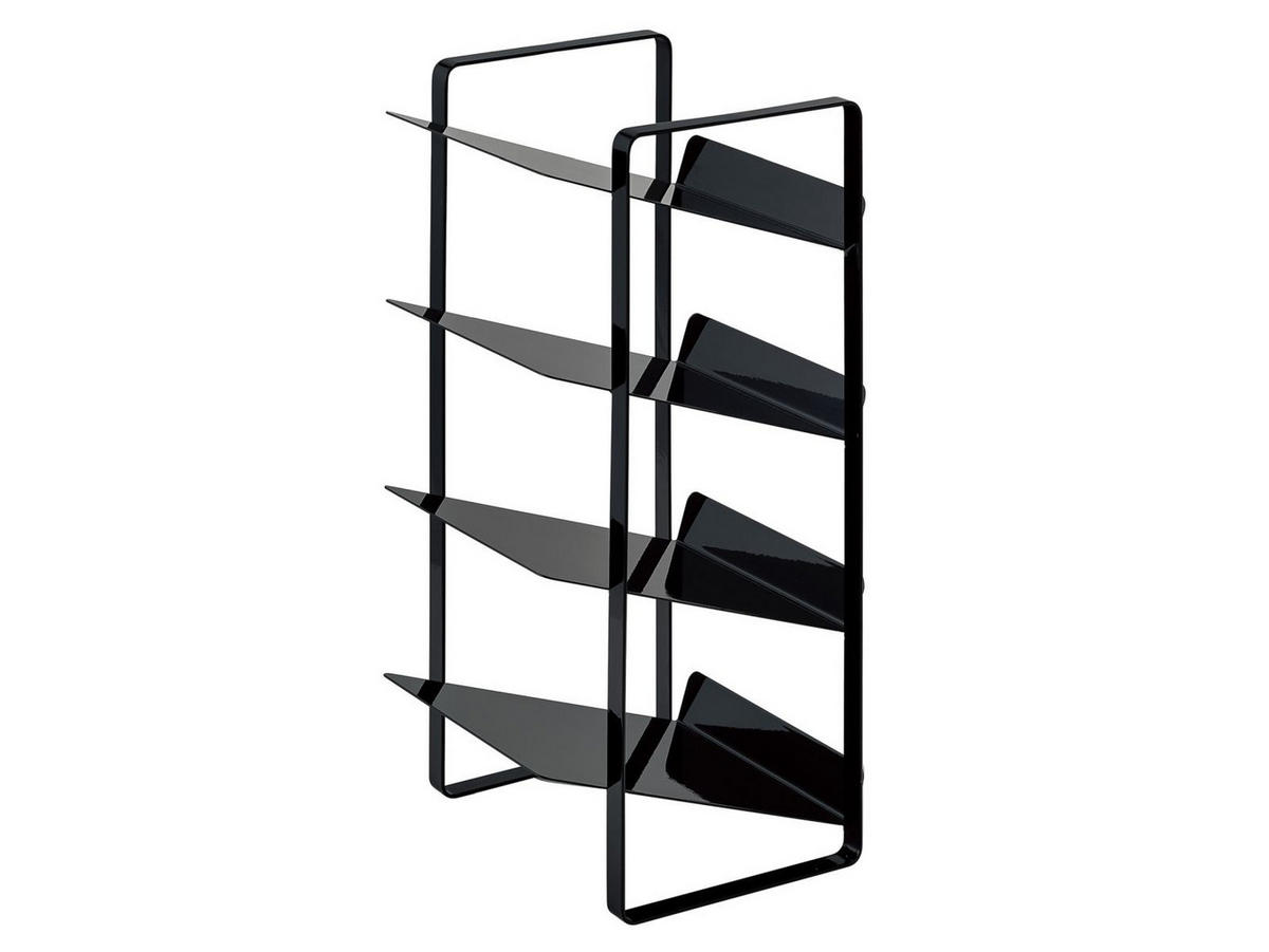 FLASCHENREGAL Tower schwarz 20/40/20 cm 4 Etagen - Schwarz, Metall (20/40/20cm) - Yamazaki