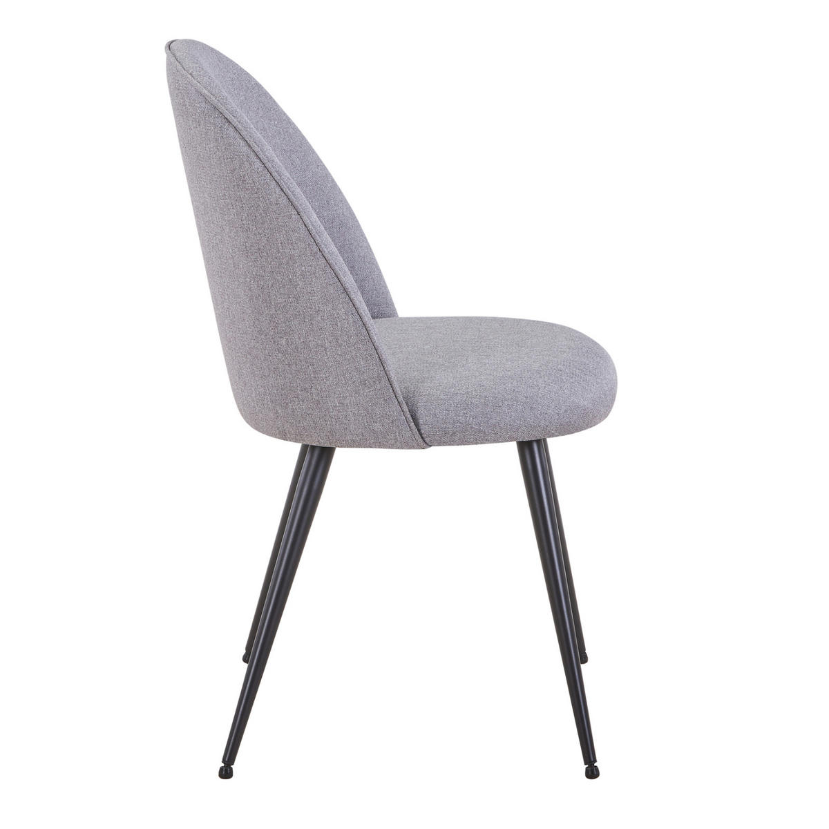 ESSZIMMERSTUHL ANITA 2er Set Stoff Grau - Grau, Textil (50/85/53cm) - SVITA