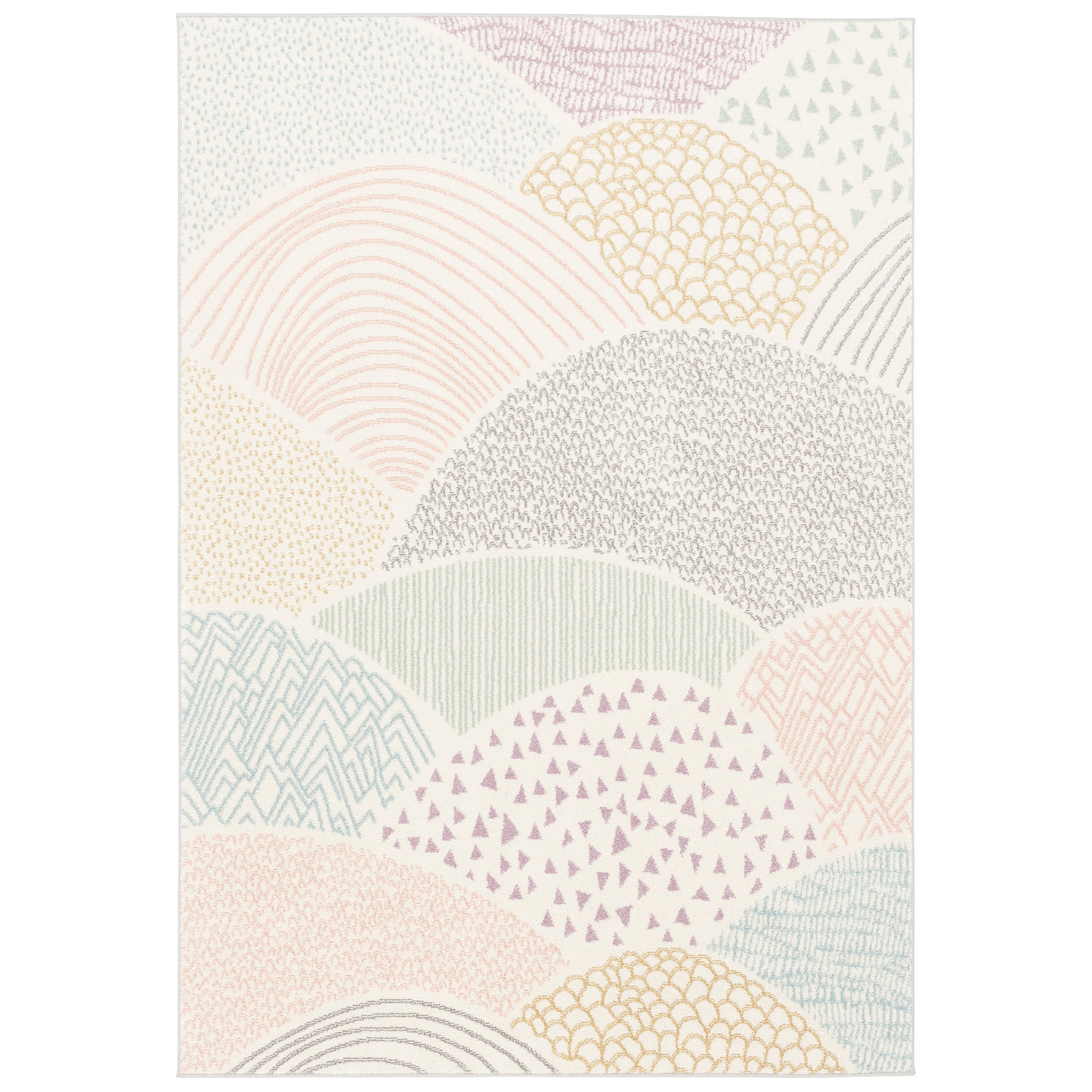 KINDER TEPPICH SOFTSTAR KIDS FANTASY BUNT - Multicolor, Textil (80/150cm) - Pergamon