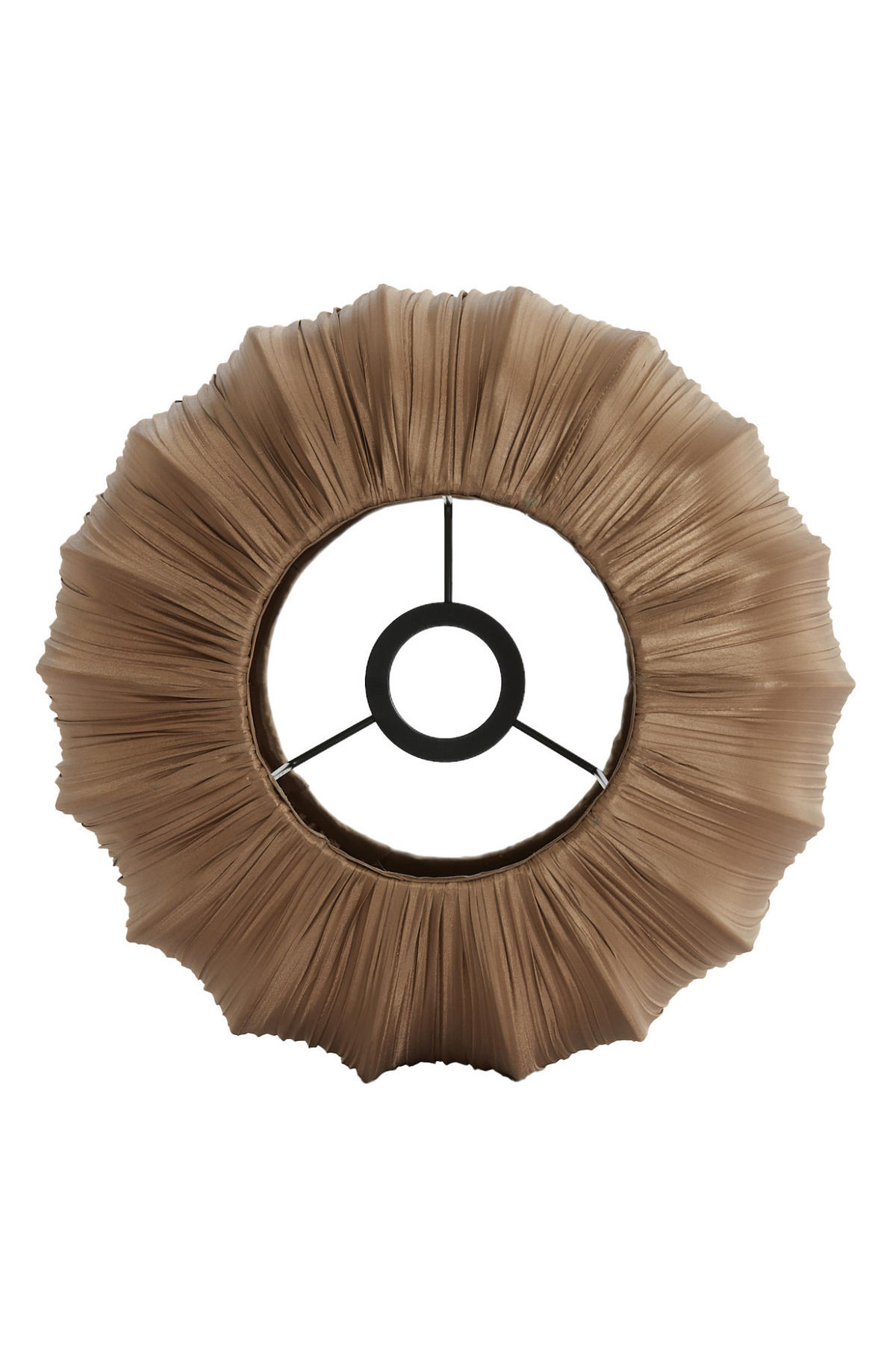 LAMPENSCHIRM Farol Braun Ø30/20 cm - Braun, Textil (30/30/20cm) - Light & Living