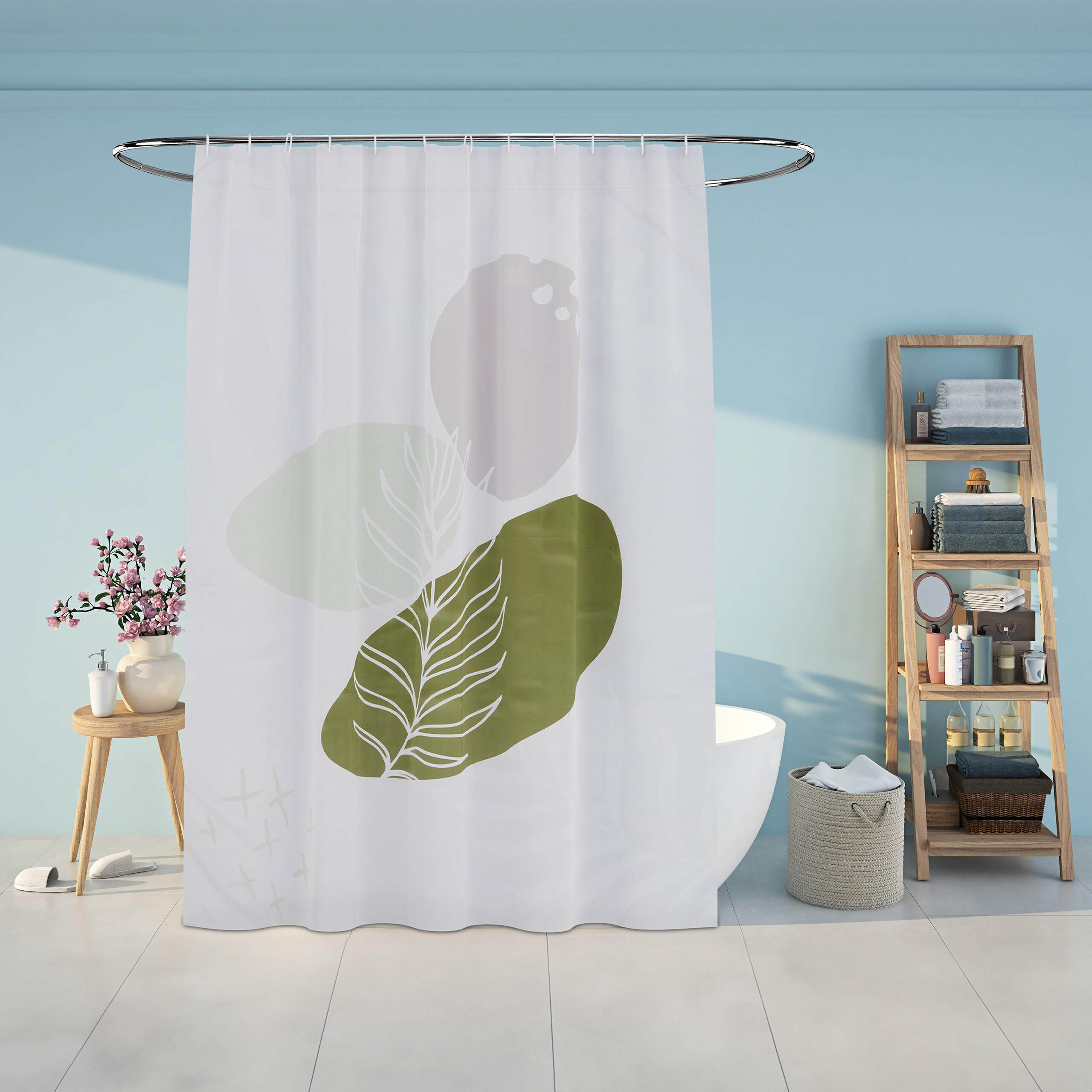 DUSCHVORHANG - Multicolor, Textil (180/0.1cm) - Relaxdays