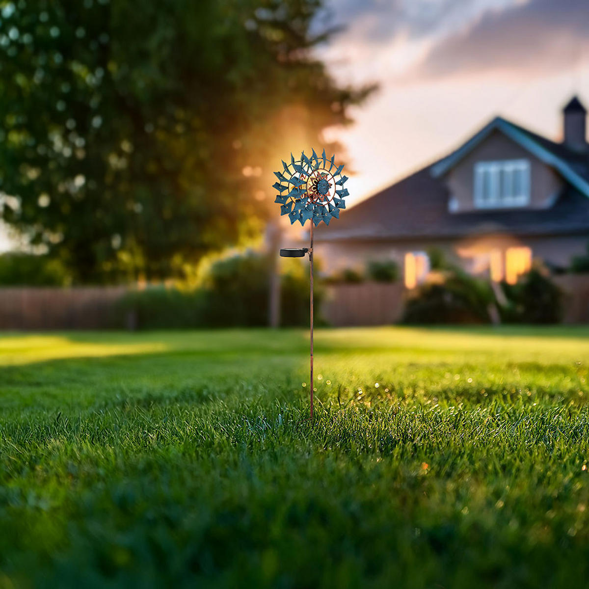 LED AUSSENLEUCHTE Metall Gold - Goldfarben, Metall (22.5/11.5/92cm) - Globo Lighting