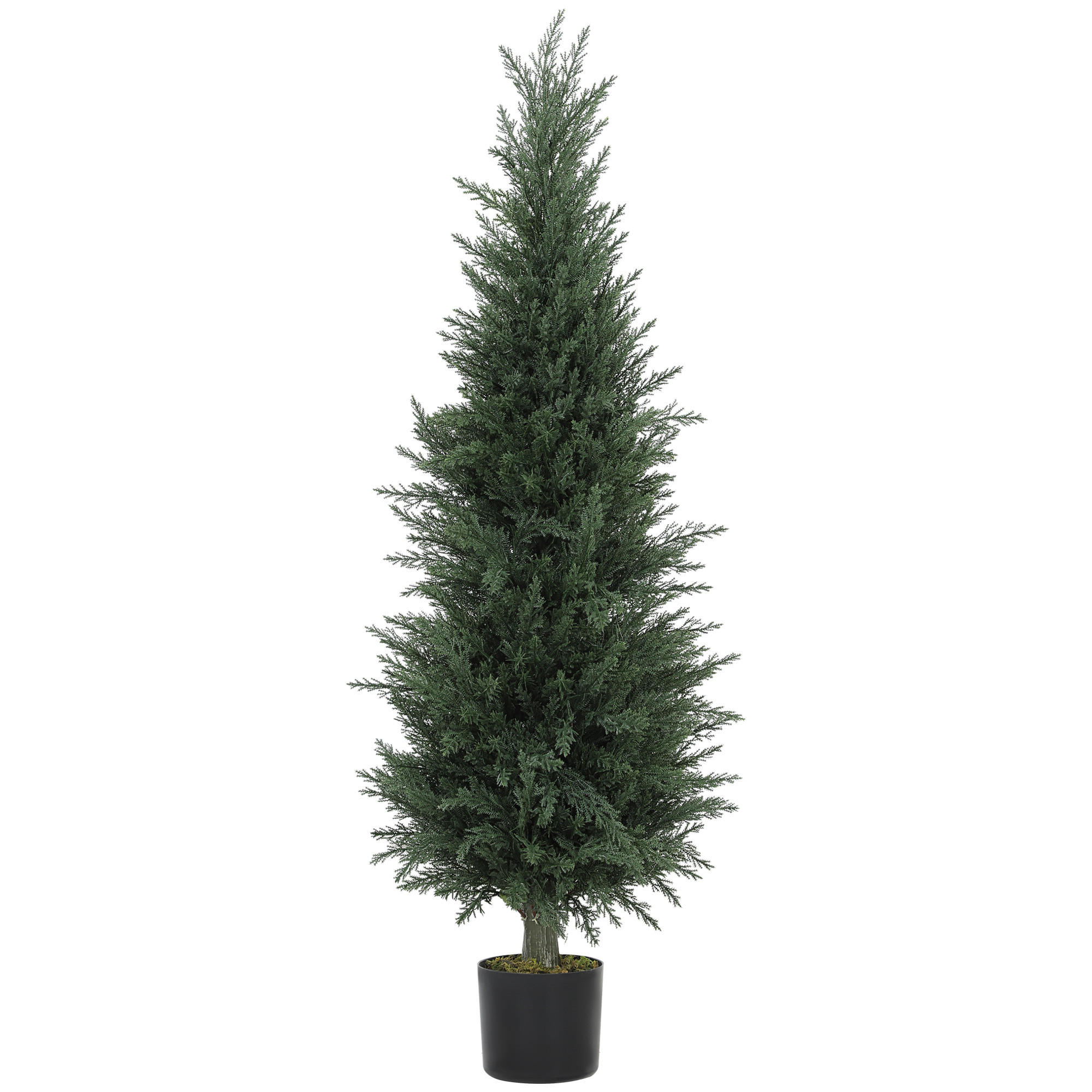HOMCOM UMĚLÝ cypřiš velký 120 cm Umělá rostlina, umělé rostliny v květináči