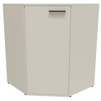 ECKKOMMODE CR3- KD5 Kaschmir 58/34/74 cm - Kaschmir, Holzwerkstoff/Fell (58/74/34cm)