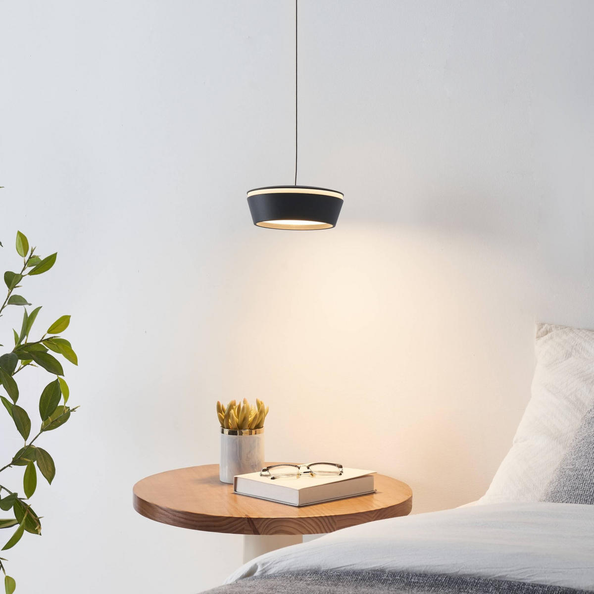 HÄNGELEUCHTE Mavel, Schwarz, 4.6cm - Schwarz, Metall (130/12/4.6cm) - KOSILUM