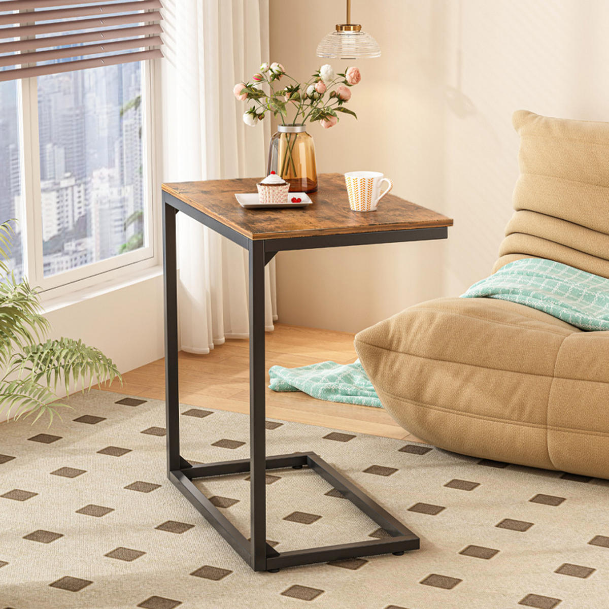 COUCHTISCH, braun 55/35/65 cm - Dunkelbraun, Holzwerkstoff (35/55/65cm)