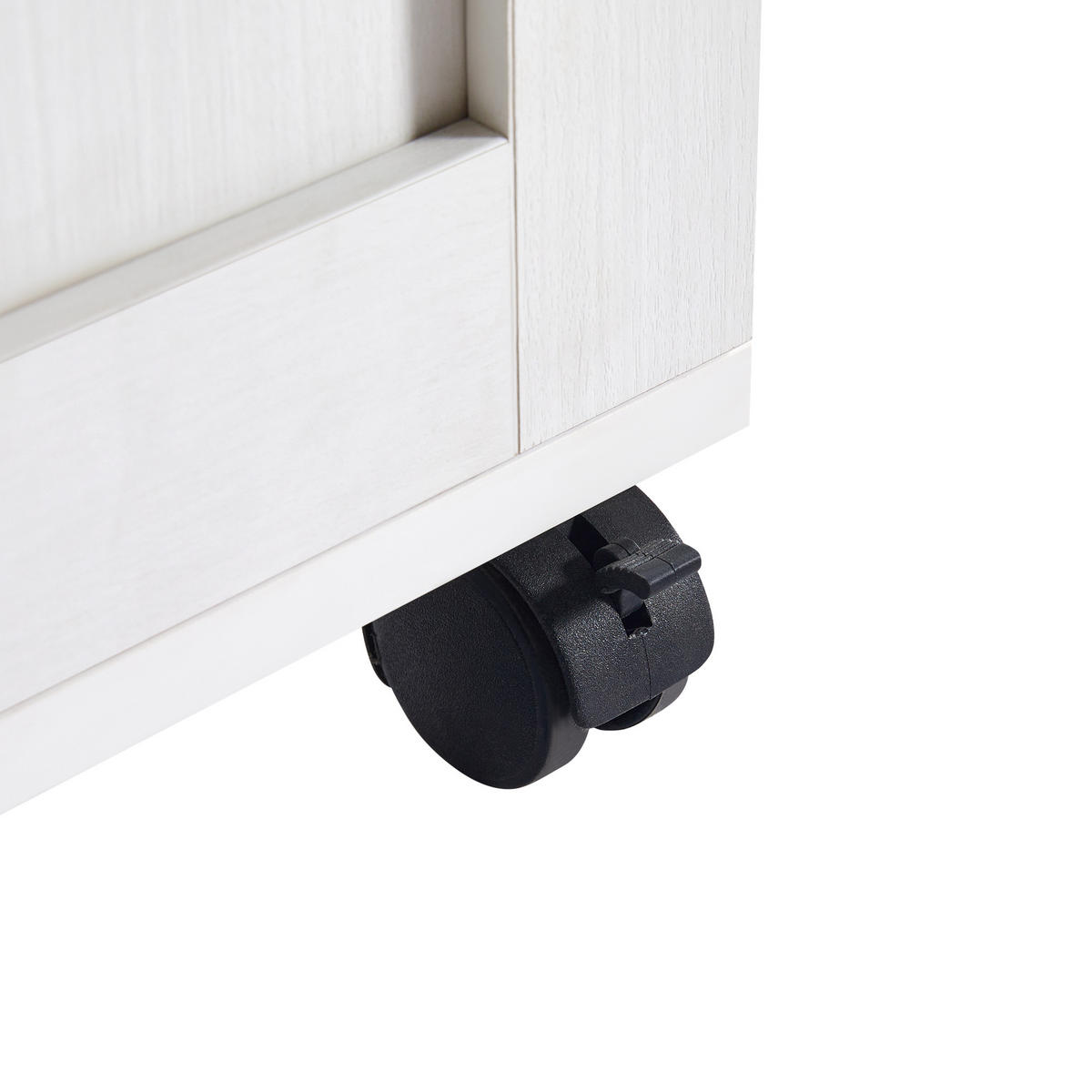 BARTISCH White - Weiß, Holz (50/94/118cm) - Urban Meuble