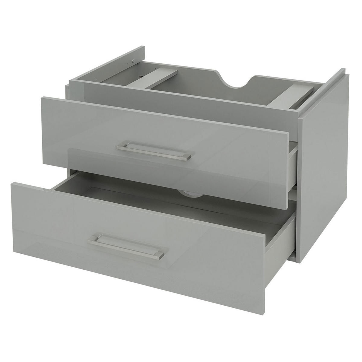 WASCHBECKENUNTERSCHRANK PREMIUM Grau - Grau, Holz (89/54/46cm) - MCW