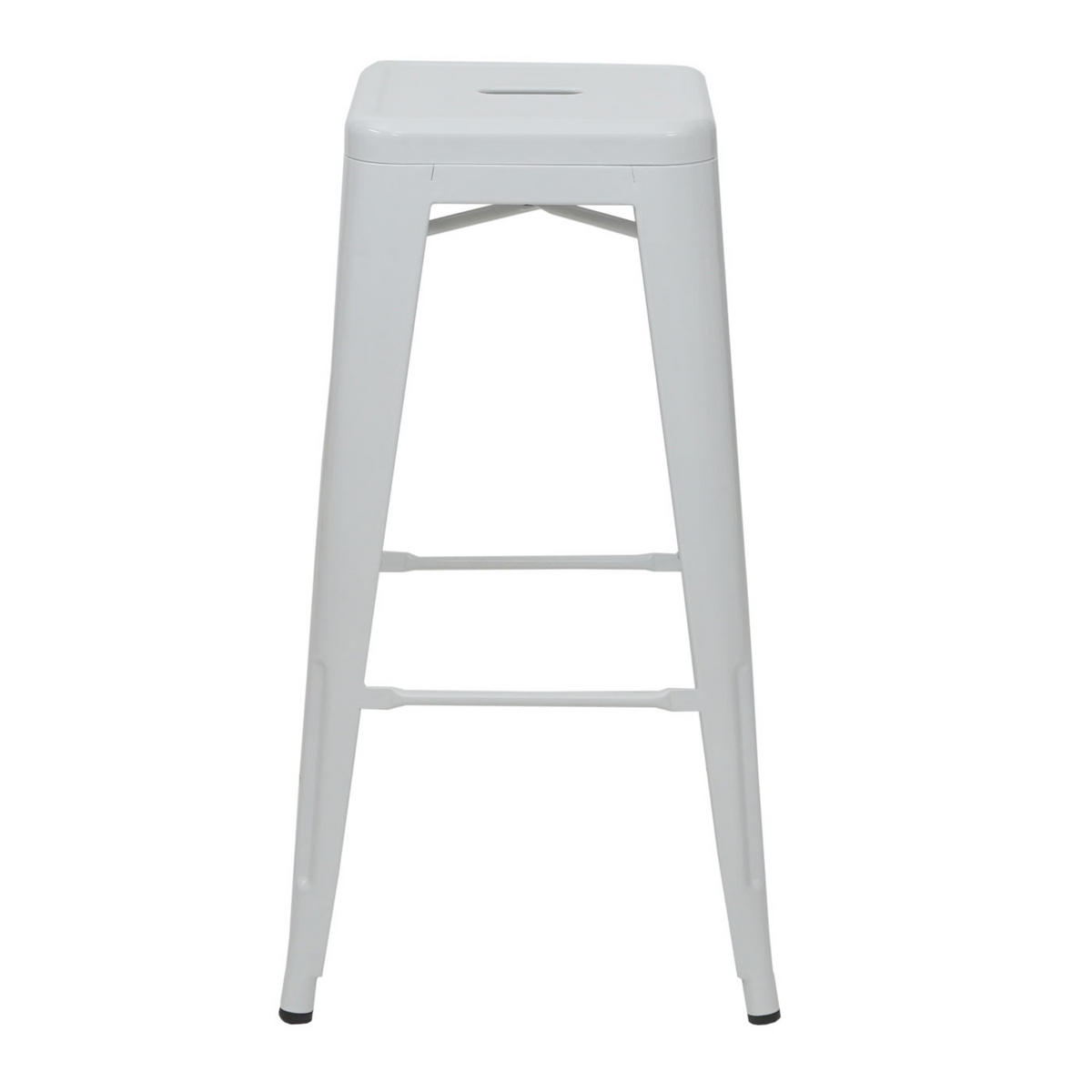 BARHOCKER METALL Weiß 4er-Set - Weiß, Metall (43/77/43cm) - Jamb