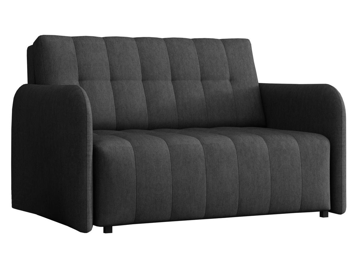 SCHLAFSOFA Viva Grand II - Dunkelgrau/Schwarz, Holz/Kunststoff (125/85/95cm) - MIRJAN24