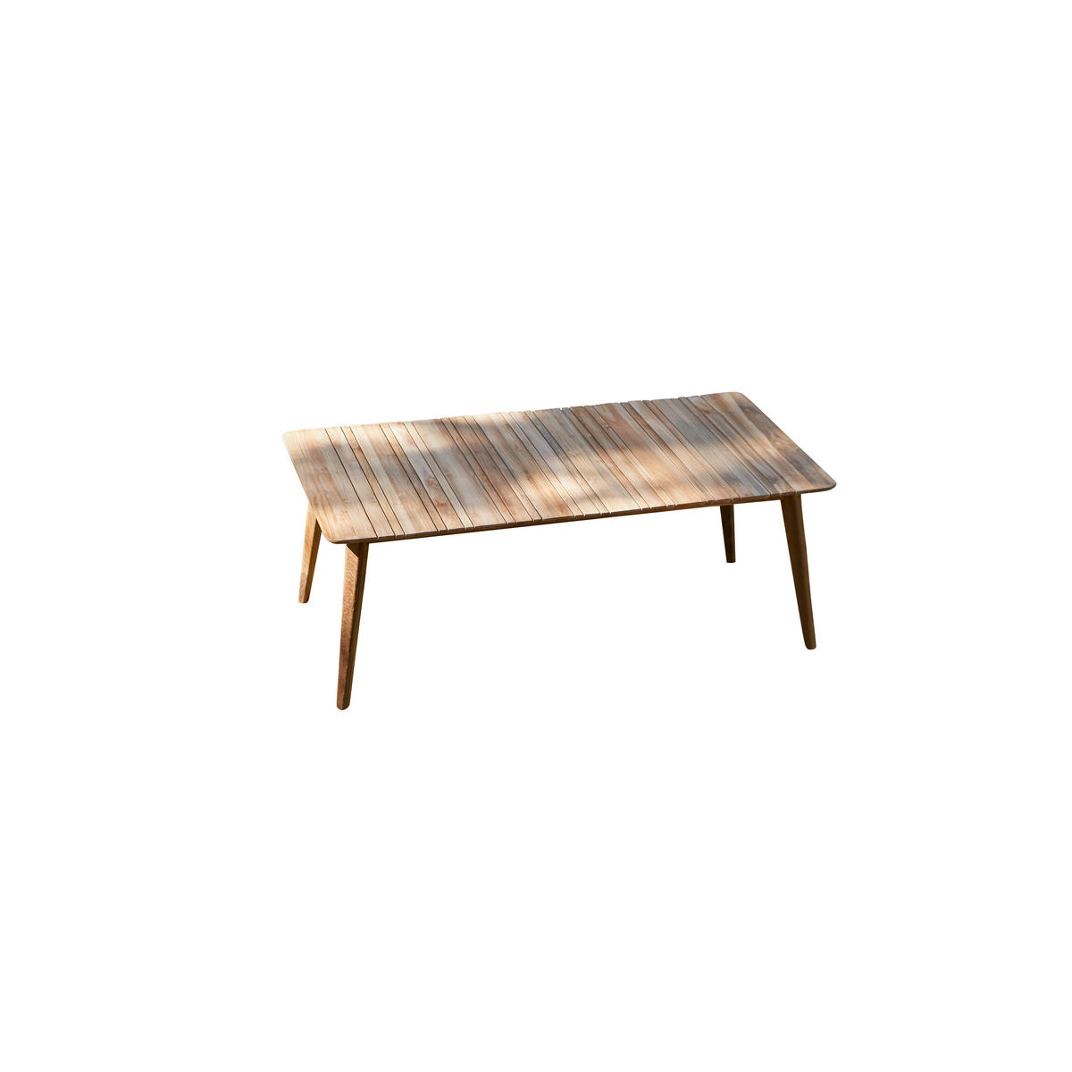 GARTENTISCH Katrine Natur aus Teak - Naturfarben, Holz (100/200/75cm) - Tikamoon